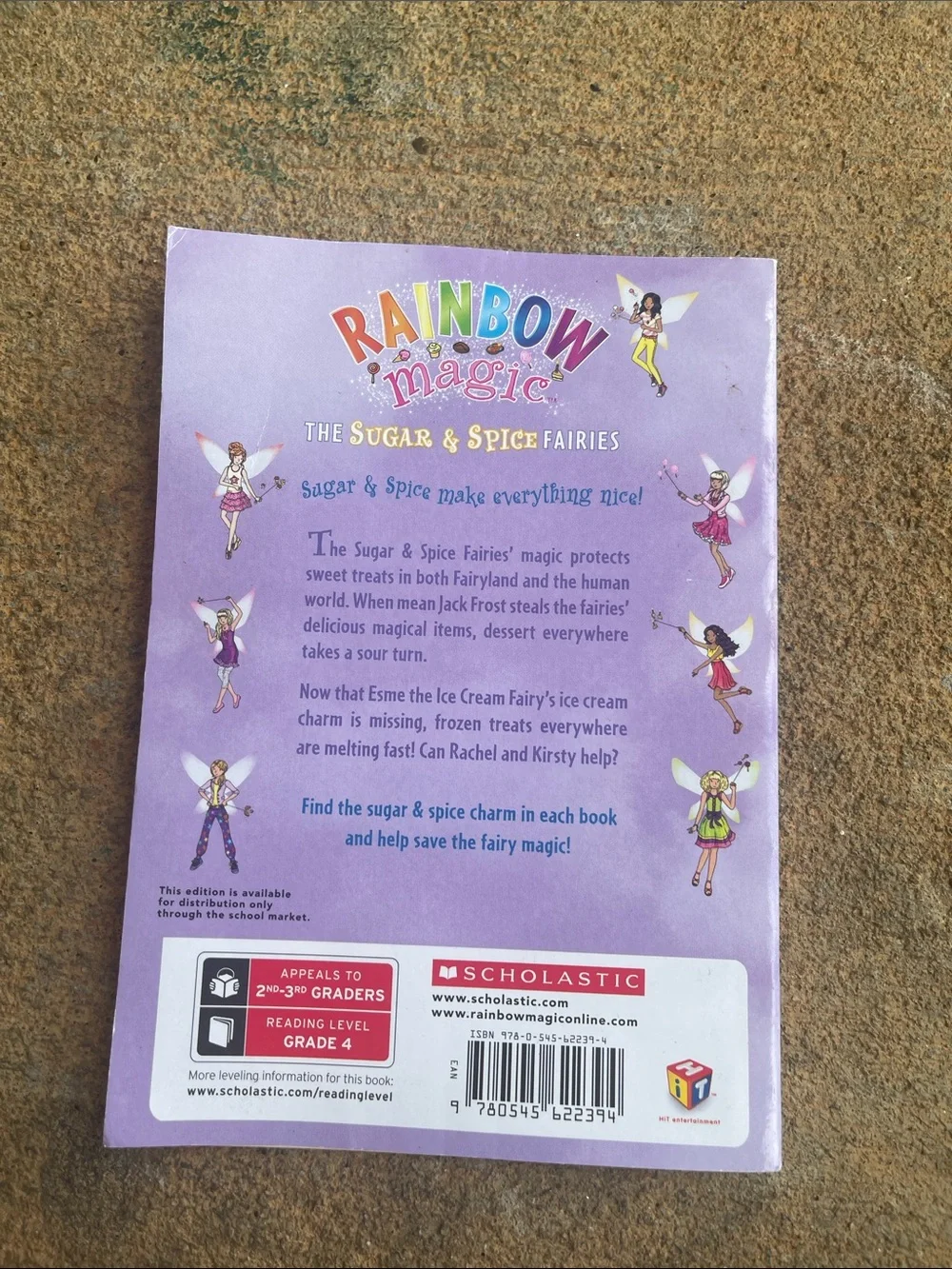 Scholastic Rainbow Magic Esme the Ice Cream Fairy Purple and Yellow Kids Book